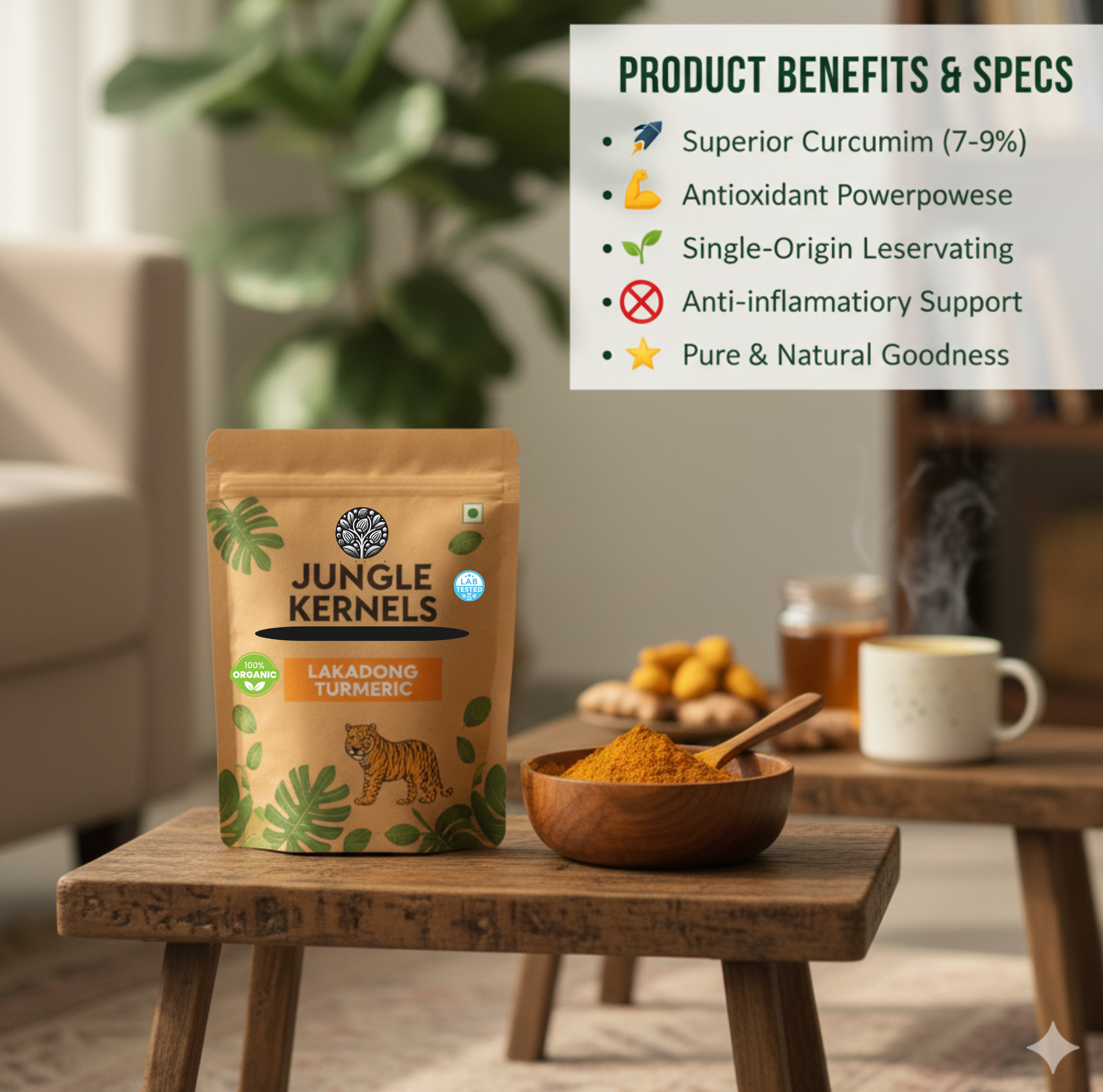 Jungle Kernels Lakadong Termeric - Image 6