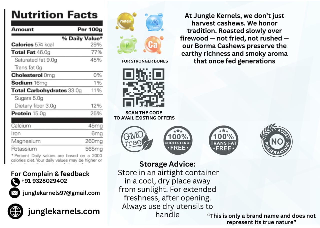 JUNGLE KERNELS GOAN BORMA CASHEWS - Image 2