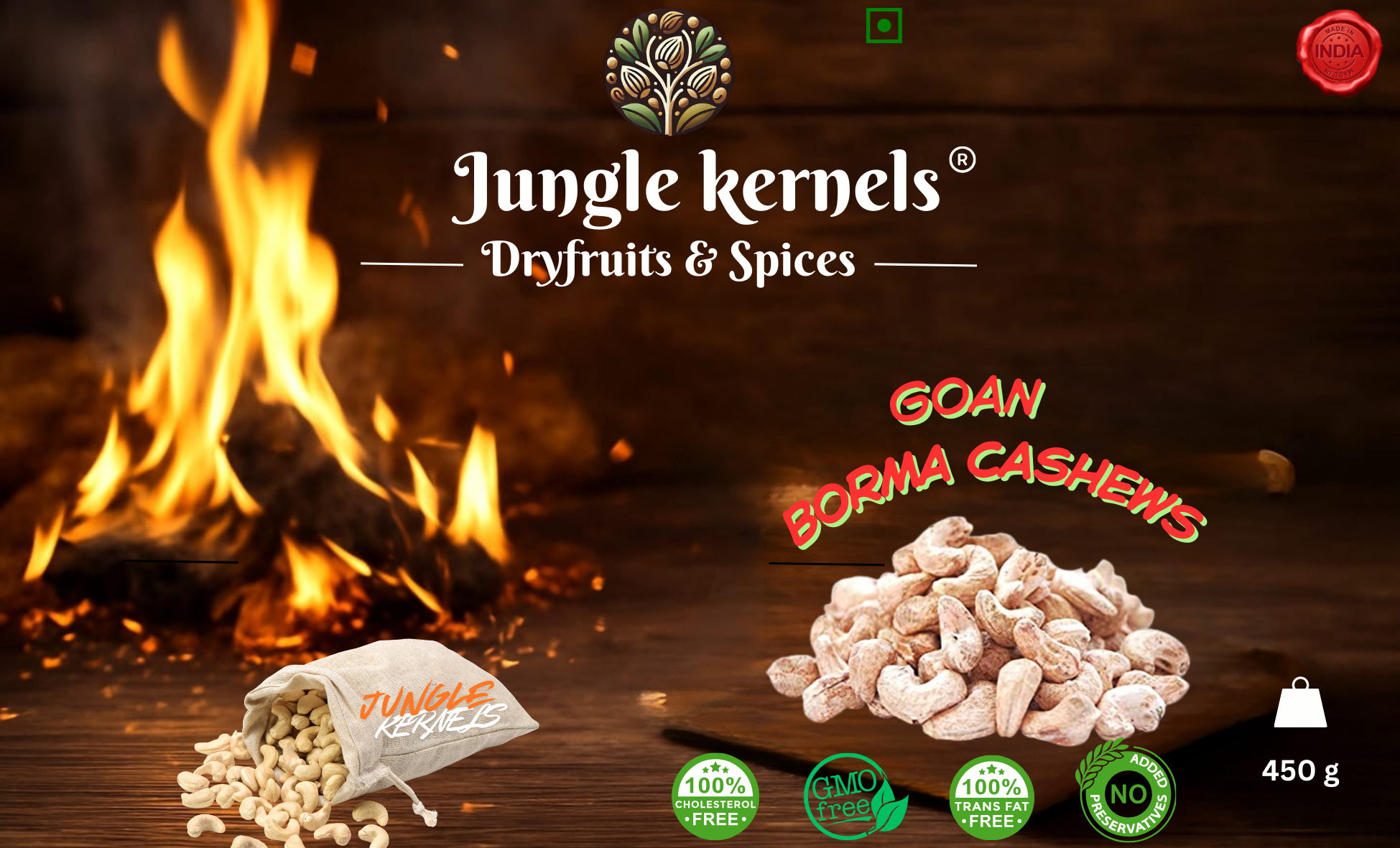 JUNGLE KERNELS GOAN BORMA CASHEWS